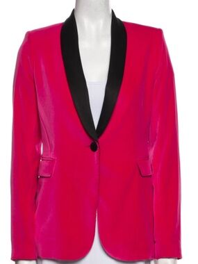 Alice + Olivia Macey Velvet Blazer